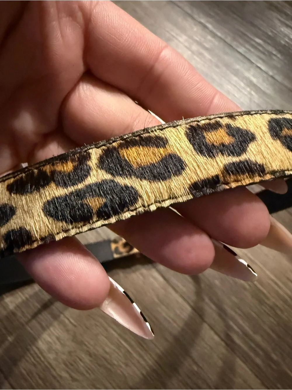 Avignon Leopard Calf Hair & Leather Belt